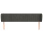 Cabecero de terciopelo gris oscuro 163x23x78/88 cm de vidaXL, Cabeceros y pies de cama - Ref: Foro24-3117437, Precio: 74,28 €...