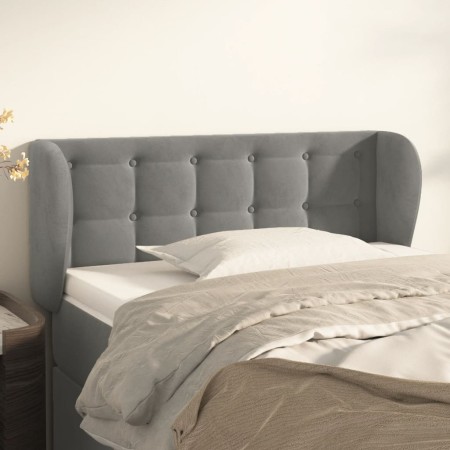 Cabecero de terciopelo gris claro 93x23x78/88 cm de vidaXL, Cabeceros y pies de cama - Ref: Foro24-3117614, Precio: 59,40 €, ...