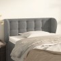 Cabecero de terciopelo gris claro 93x23x78/88 cm de vidaXL, Cabeceros y pies de cama - Ref: Foro24-3117614, Precio: 59,40 €, ...