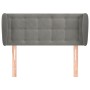 Cabecero de terciopelo gris claro 93x23x78/88 cm de vidaXL, Cabeceros y pies de cama - Ref: Foro24-3117614, Precio: 59,40 €, ...