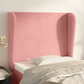 Kopfteil mit rosa Samtohren 83x23x118/128 cm von vidaXL, Kopf- und Fußteile - Ref: Foro24-3117711, Preis: 79,22 €, Rabatt: %