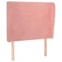 Cabecero con orejas de terciopelo rosa 83x23x118/128 cm de vidaXL, Cabeceros y pies de cama - Ref: Foro24-3117711, Precio: 79...