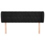 Cabecero de terciopelo negro 163x23x78/88 cm de vidaXL, Cabeceros y pies de cama - Ref: Foro24-3117536, Precio: 94,48 €, Desc...