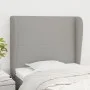 Cabecero con orejas de tela gris claro 93x23x118/128 cm de vidaXL, Cabeceros y pies de cama - Ref: Foro24-3117658, Precio: 71...