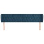 Cabecero de terciopelo azul oscuro 183x23x78/88 cm de vidaXL, Cabeceros y pies de cama - Ref: Foro24-3117544, Precio: 104,29 ...
