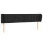 Cabecero de terciopelo negro 203x23x78/88 cm de vidaXL, Cabeceros y pies de cama - Ref: Foro24-3117646, Precio: 71,38 €, Desc...