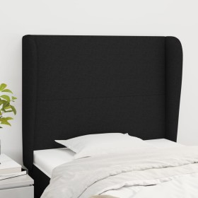 Cabecero con orejas de tela negro 103x23x118/128 cm de vidaXL, Cabeceros y pies de cama - Ref: Foro24-3117668, Precio: 69,88 ...