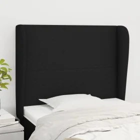 Cabecero con orejas de tela negro 103x23x118/128 cm de vidaXL, Cabeceros y pies de cama - Ref: Foro24-3117668, Precio: 68,80 ...