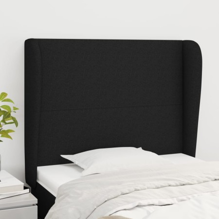 Cabecero con orejas de tela negro 103x23x118/128 cm de vidaXL, Cabeceros y pies de cama - Ref: Foro24-3117668, Precio: 69,88 ...