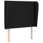 Headboard with black fabric ears 103x23x118/128 cm by vidaXL, Headboards and footboards - Ref: Foro24-3117668, Price: 68,80 €...