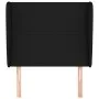 Headboard with black fabric ears 103x23x118/128 cm by vidaXL, Headboards and footboards - Ref: Foro24-3117668, Price: 68,80 €...