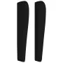 Headboard with black fabric ears 103x23x118/128 cm by vidaXL, Headboards and footboards - Ref: Foro24-3117668, Price: 68,80 €...