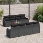 Conjunto de sofás de jardín 9 pcs Negro ratán sintético en Sofás de exterior | Comprar online en Foru.es