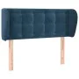 Dunkelblaues Samtkopfteil 103x23x78/88 cm von vidaXL, Kopf- und Fußteile - Ref: Foro24-3117624, Preis: 57,92 €, Rabatt: %