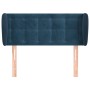 Cabecero de terciopelo azul oscuro 103x23x78/88 cm de vidaXL, Cabeceros y pies de cama - Ref: Foro24-3117624, Precio: 58,42 €...