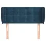 Dunkelblaues Samtkopfteil 103x23x78/88 cm von vidaXL, Kopf- und Fußteile - Ref: Foro24-3117624, Preis: 57,92 €, Rabatt: %