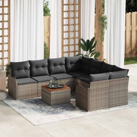Conjunto de sofá de jardín 9 pcs Gris en Sofás de exterior | Comprar online en Foru.es