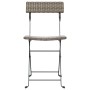 Sillas cafetería plegables 6 uds acero y ratán sintético gris de vidaXL, Sillas de jardín - Ref: Foro24-3152119, Precio: 216,...