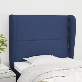 Kopfteil mit blauen Stoffohren 103x23x118/128 cm von vidaXL, Kopf- und Fußteile - Ref: Foro24-3117812, Preis: 64,93 €, Rabatt: %