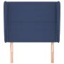 Kopfteil mit blauen Stoffohren 103x23x118/128 cm von vidaXL, Kopf- und Fußteile - Ref: Foro24-3117812, Preis: 64,93 €, Rabatt: %