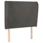 Kopfteil mit dunkelgrauen Samtohren 93x23x118/128 cm von vidaXL, Kopf- und Fußteile - Ref: Foro24-3117713, Preis: 70,29 €, Ra...