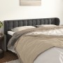 Cabecero de terciopelo gris oscuro 183x23x78/88 cm de vidaXL, Cabeceros y pies de cama - Ref: Foro24-3117639, Precio: 71,14 €...