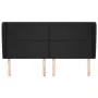 Cabecero con orejas cuero sintético negro 163x23x118/128cm de vidaXL, Cabeceros y pies de cama - Ref: Foro24-3117772, Precio:...