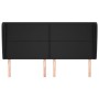 Cabecero con orejas cuero sintético negro 163x23x118/128cm de vidaXL, Cabeceros y pies de cama - Ref: Foro24-3117772, Precio:...