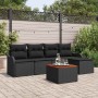 Conjunto de sofá de jardín 6 pcs Negro en Sofás de exterior | Comprar online en Foru.es