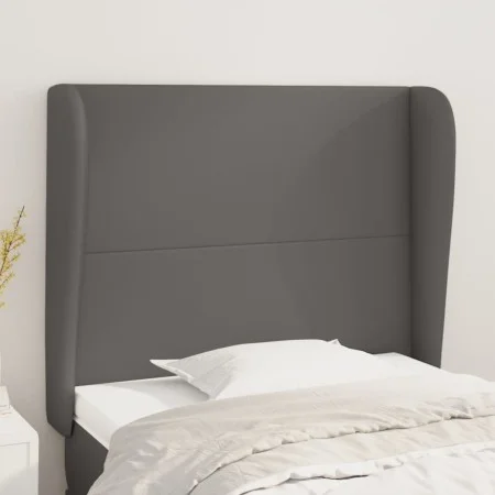 Kopfteil mit Ohren aus grauem Kunstleder, 83x23x118/128 cm von vidaXL, Kopf- und Fußteile - Ref: Foro24-3117752, Preis: 76,97...