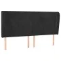 Cabecero con orejas de terciopelo gris claro 183x23x118/128 cm de vidaXL, Cabeceros y pies de cama - Ref: Foro24-3117738, Pre...