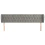 Cabecero de terciopelo gris claro 183x23x78/88 cm de vidaXL, Cabeceros y pies de cama - Ref: Foro24-3117540, Precio: 86,95 €,...