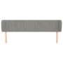 Cabecero de terciopelo gris claro 183x23x78/88 cm de vidaXL, Cabeceros y pies de cama - Ref: Foro24-3117442, Precio: 78,19 €,...