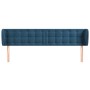 Cabecero de terciopelo azul oscuro 203x23x78/88 cm de vidaXL, Cabeceros y pies de cama - Ref: Foro24-3117648, Precio: 90,46 €...