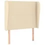 Cabecero con orejas de tela color crema 83x23x118/128 cm de vidaXL, Cabeceros y pies de cama - Ref: Foro24-3117655, Precio: 7...