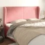 Headboard with pink velvet ears 163x23x118/128 cm by vidaXL, Headboards and footboards - Ref: Foro24-3117735, Price: 120,72 €...