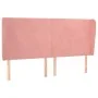 Headboard with pink velvet ears 163x23x118/128 cm by vidaXL, Headboards and footboards - Ref: Foro24-3117735, Price: 120,72 €...