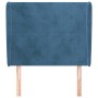 Cabecero con orejas de terciopelo azul oscuro 83x23x118/128 cm de vidaXL, Cabeceros y pies de cama - Ref: Foro24-3117710, Pre...