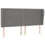 Kopfteil mit dunkelgrauen Stoffohren 203x23x118/128 cm von vidaXL, Kopf- und Fußteile - Ref: Foro24-3117839, Preis: 108,77 €,...