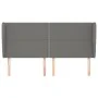 Kopfteil mit dunkelgrauen Stoffohren 203x23x118/128 cm von vidaXL, Kopf- und Fußteile - Ref: Foro24-3117839, Preis: 108,77 €,...