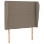 Kopfteil mit Ohren aus taupegrauem Stoff, 103 x 23 x 118/128 cm von vidaXL, Kopf- und Fußteile - Ref: Foro24-3117670, Preis: ...