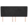 Cabecero con orejas de terciopelo negro 203x23x118/128 cm de vidaXL, Cabeceros y pies de cama - Ref: Foro24-3117744, Precio: ...