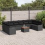 Conjunto de sofá de jardín 11 pcs Negro en Sofás de exterior | Comprar online en Foru.es