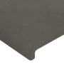 Cabecero con orejas de terciopelo gris oscuro 147x23x118/128 cm de vidaXL, Cabeceros y pies de cama - Ref: Foro24-3117725, Pr...