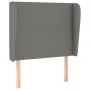 Cabecero con orejas de tela gris oscuro 93x23x118/128 cm de vidaXL, Cabeceros y pies de cama - Ref: Foro24-3117659, Precio: 7...