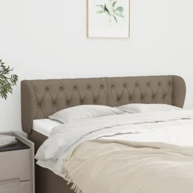 Taupe gray fabric headboard 163x23x78/88 cm by vidaXL, Headboards and footboards - Ref: Foro24-3117490, Price: 89,21 €, Disco...