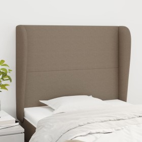 Cabecero con orejas de tela gris taupe 83x23x118/128 cm de vidaXL, Cabeceros y pies de cama - Ref: Foro24-3117654, Precio: 82...