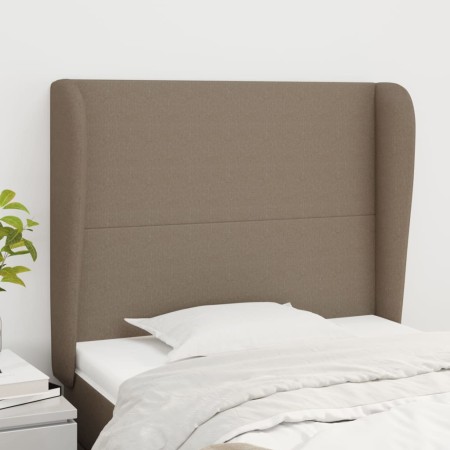 Cabecero con orejas de tela gris taupe 83x23x118/128 cm de vidaXL, Cabeceros y pies de cama - Ref: Foro24-3117654, Precio: 82...