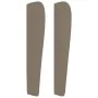 Cabecero con orejas de tela gris taupe 83x23x118/128 cm de vidaXL, Cabeceros y pies de cama - Ref: Foro24-3117654, Precio: 79...