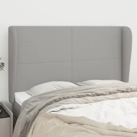 Kopfteil mit hellgrauen Stoffohren 147x23x118/128 cm von vidaXL, Kopf- und Fußteile - Ref: Foro24-3117674, Preis: 126,99 €, R...